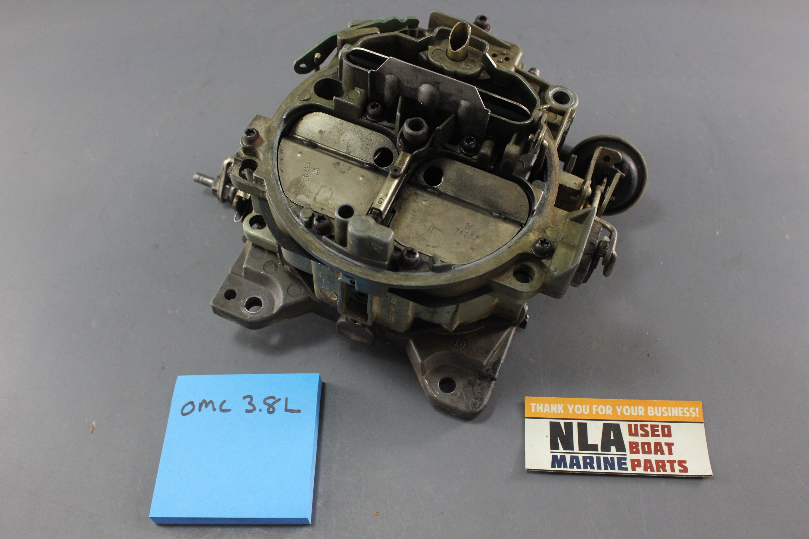 OMC Stringer V6 4BBL 3.8L Carb Carburetor 983058 0983438 1981-1985 Quadrajet