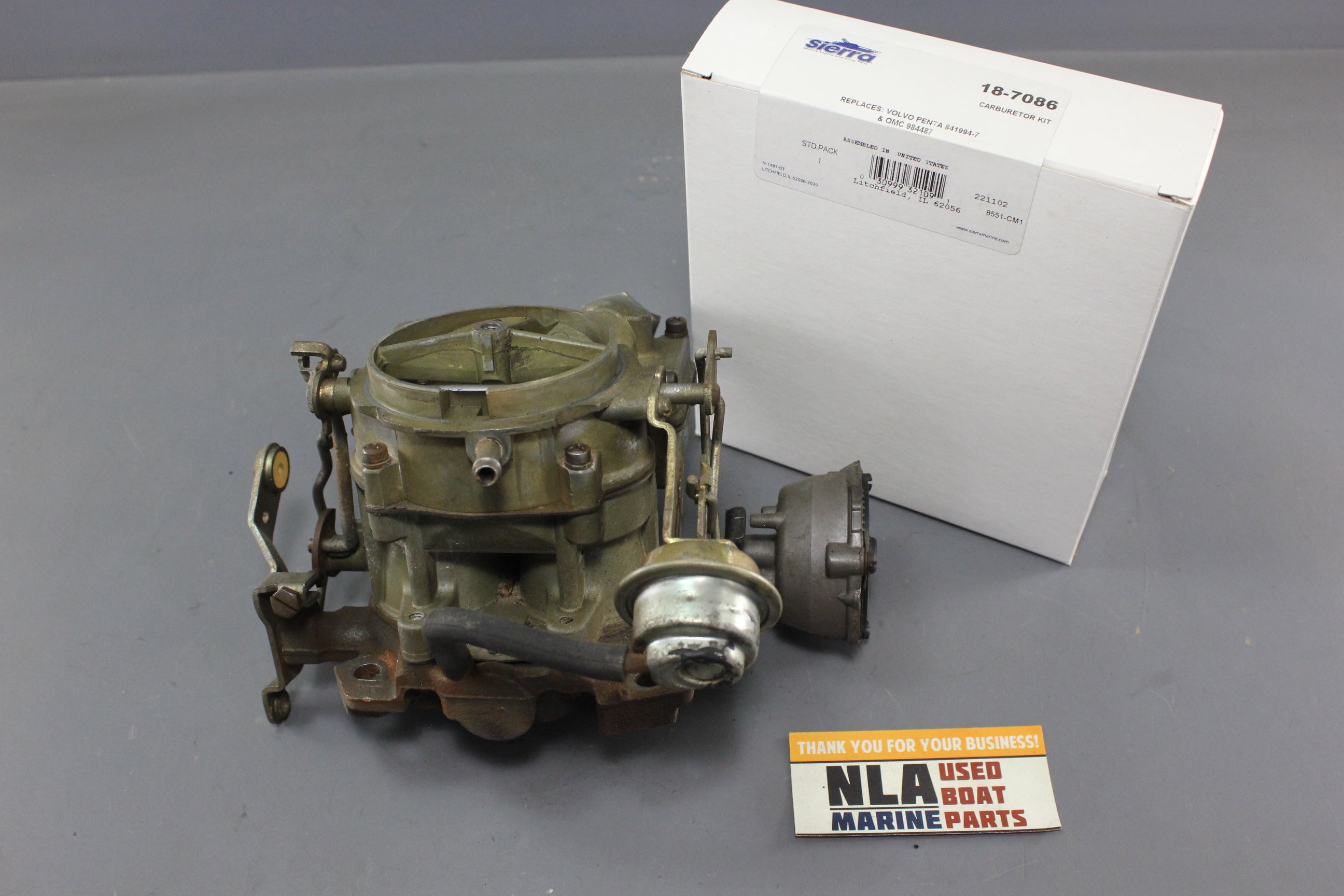 OMC 0988201 988201 Cobra 0983850 Cobra 4.3L V6 Carburetor Carb Rochester 2-BBL