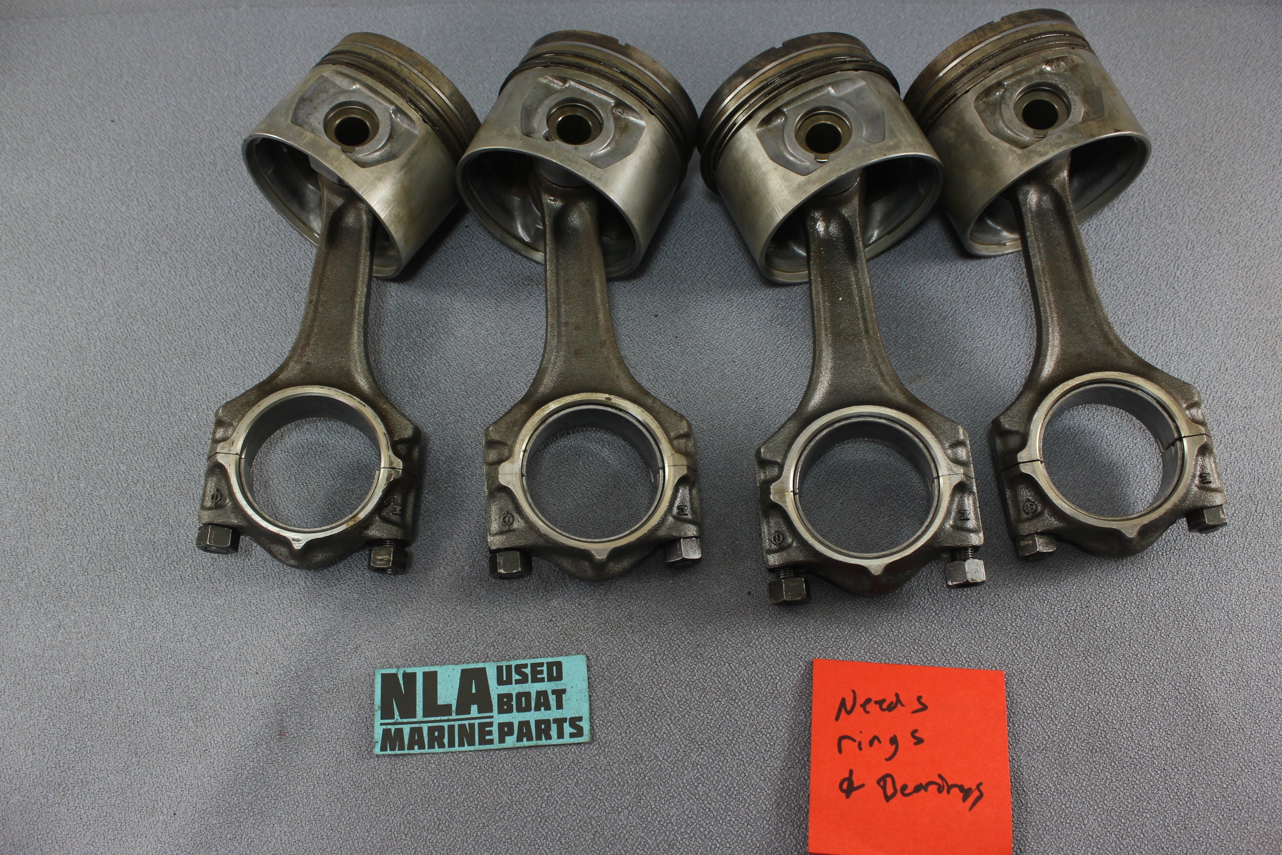 Volvo Penta 272040 Piston Connecting Rod Set AQ125A AQ120B Standard Size 4cyl