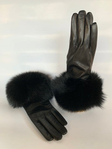fox leather gloves