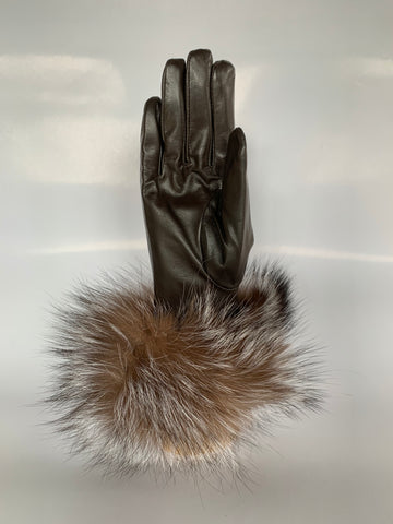 Fox Fur Trim Leather Gloves – Héritage Gallery