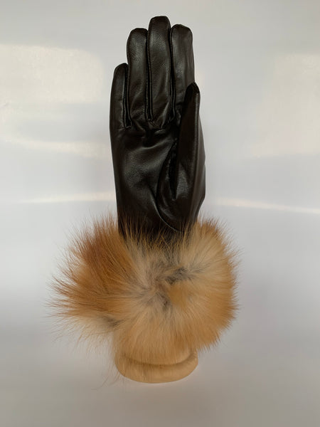 Fox Fur Trim Leather Gloves – Héritage Gallery