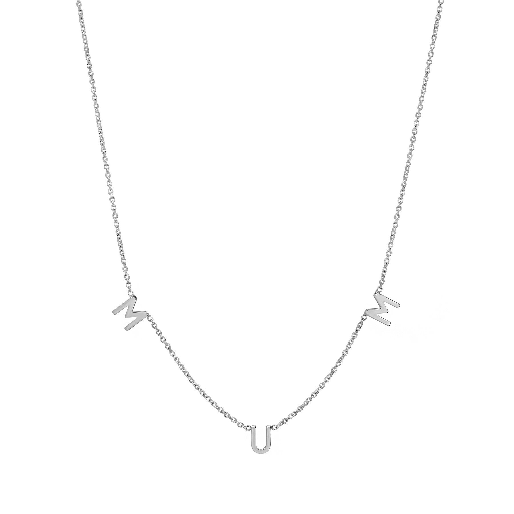Basque Mum Necklace In Silver | MYER