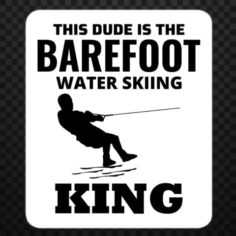 Barefoot Skiing Sticker