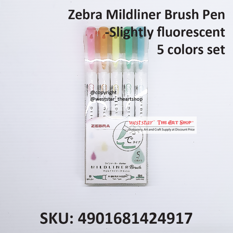 Zebra Mildliner Brush Pen Mild Yellow