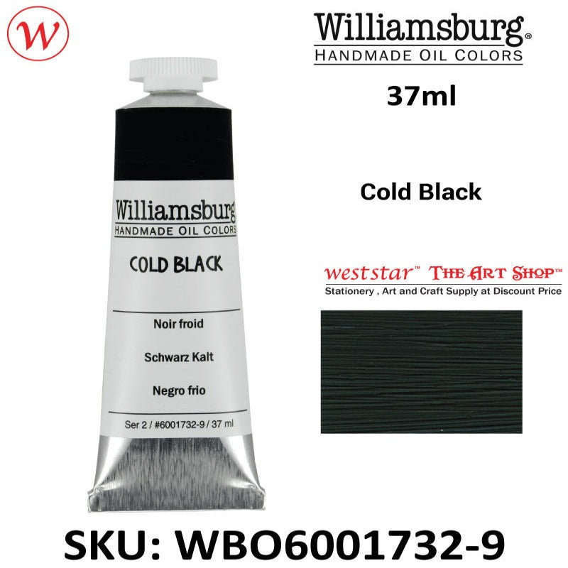 Williamsburg Handmade Oil Color 37ml Ivory Black