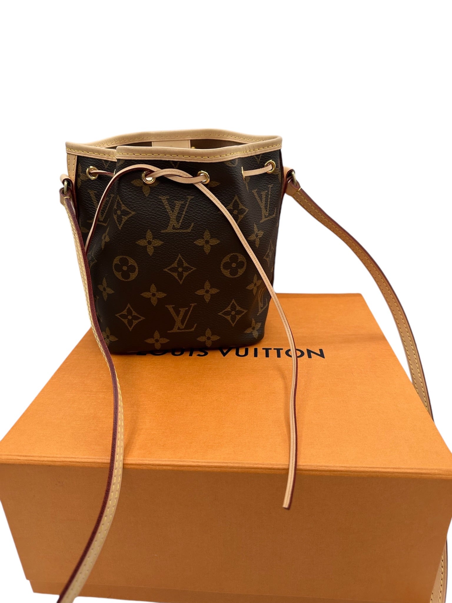 Image of LOUIS VUITTON - Monogram Canvas Nano Noe Crossbody Bag