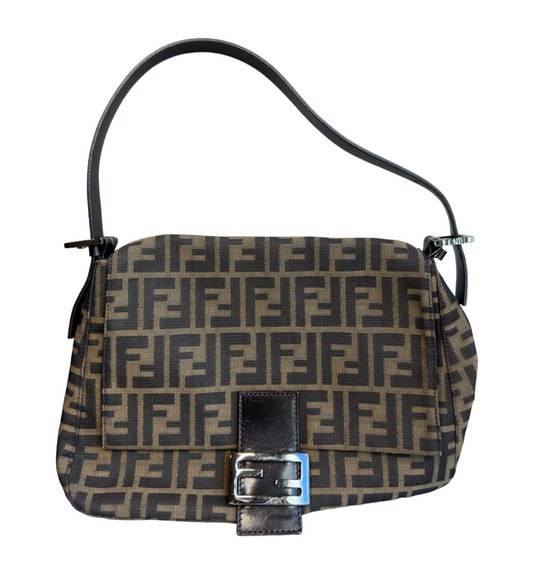 FENDI - Tobacco Zucca Canvas Mamma Baguette – thevintagecaffe