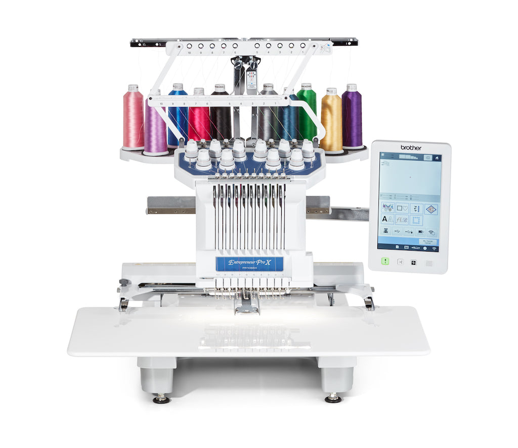 Brother Entrepreneur One PR1X Single-Needle Embroidery Machine - Sewing and  Vacuum Authority