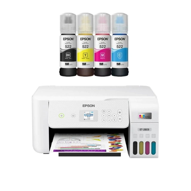 Epson EcoTank ET-2803 Wireless All-in-One Cartridge-Free Printer
