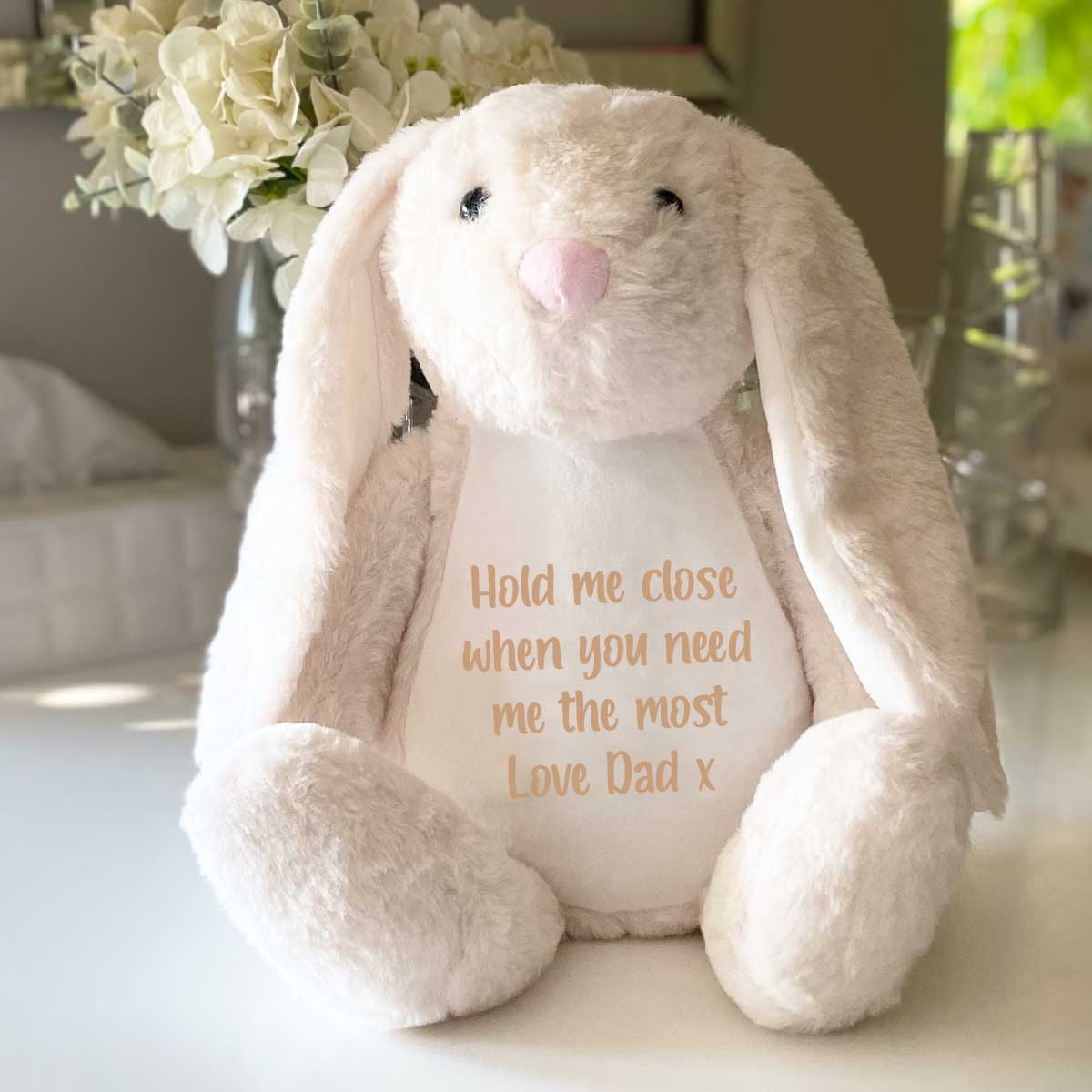 Personalised Record-A-Voice Keepsake Memory Bunny - Cream