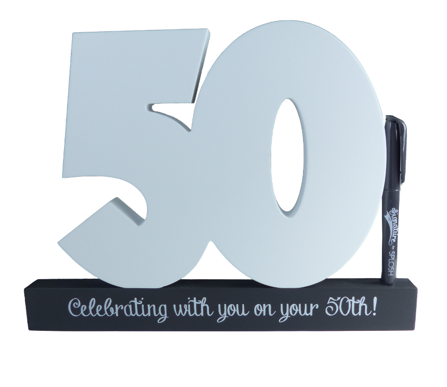 50th Birthday Signature Number