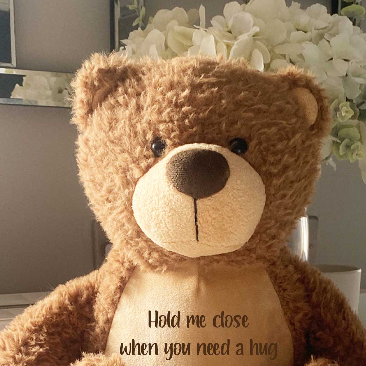 Personalised Ashes Keepsake Memory Bear - Brown