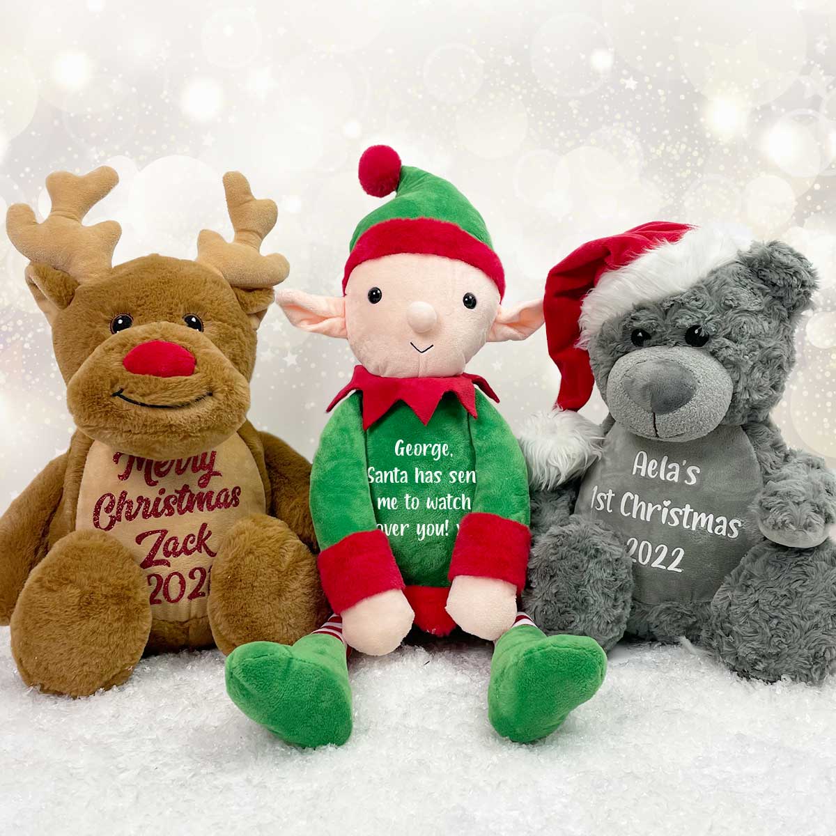 Personalised Reindeer Soft Toy