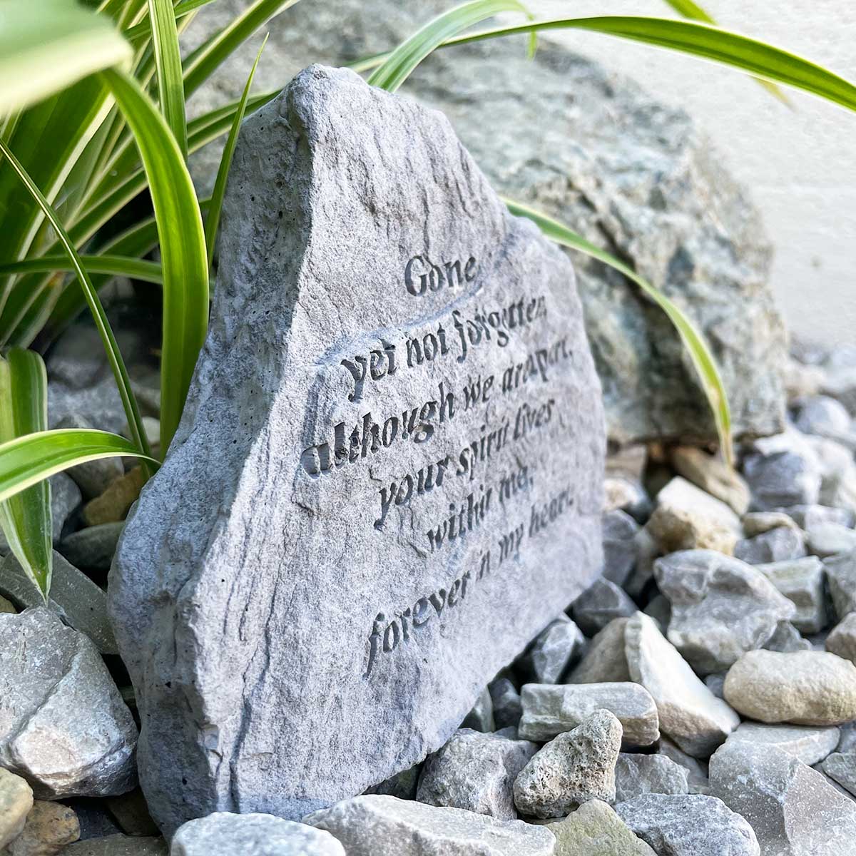 'Gone Yet Not Forgotten' Outdoor Memorial Stone