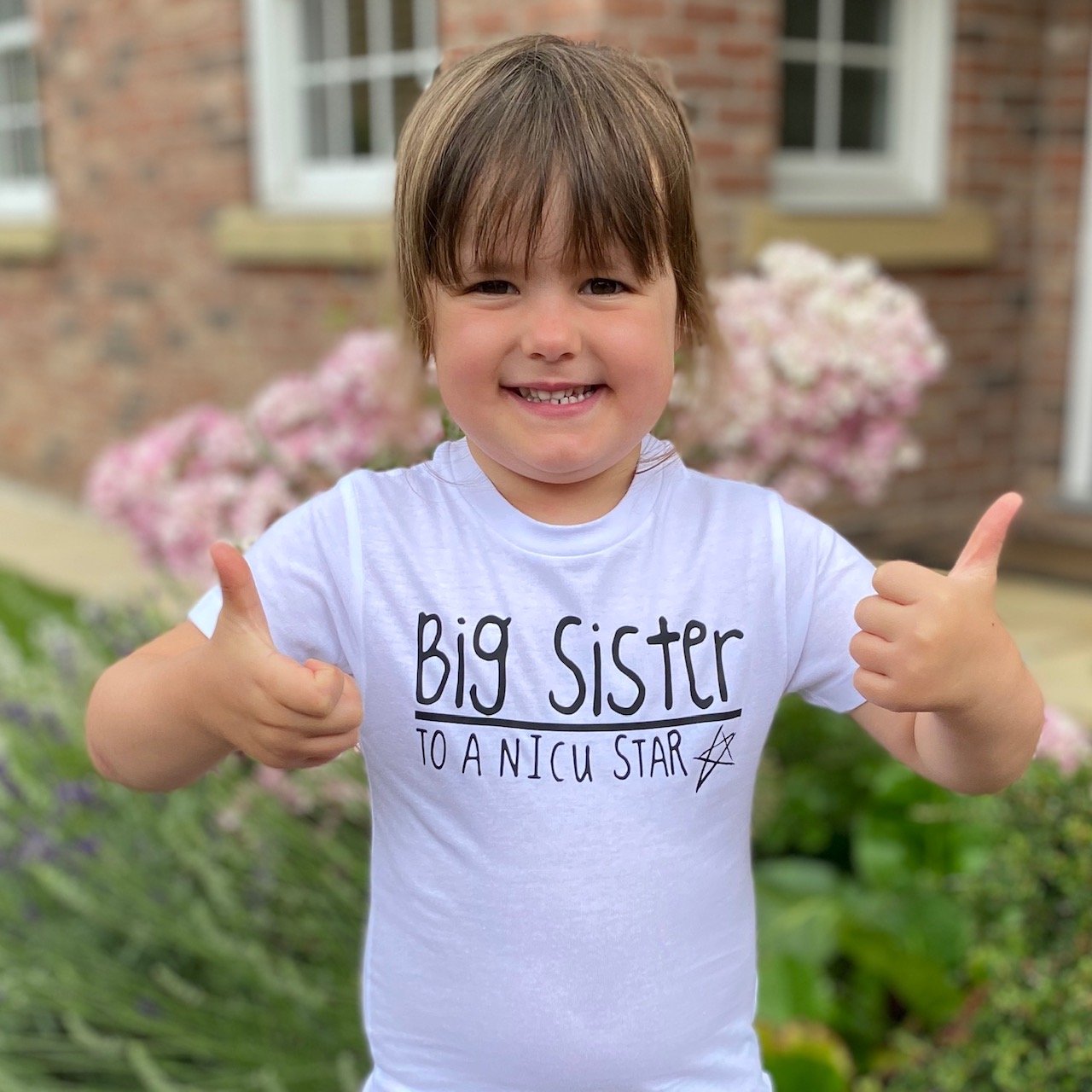 'I'm a Big Sister to a NICU Star' Kids Tshirt