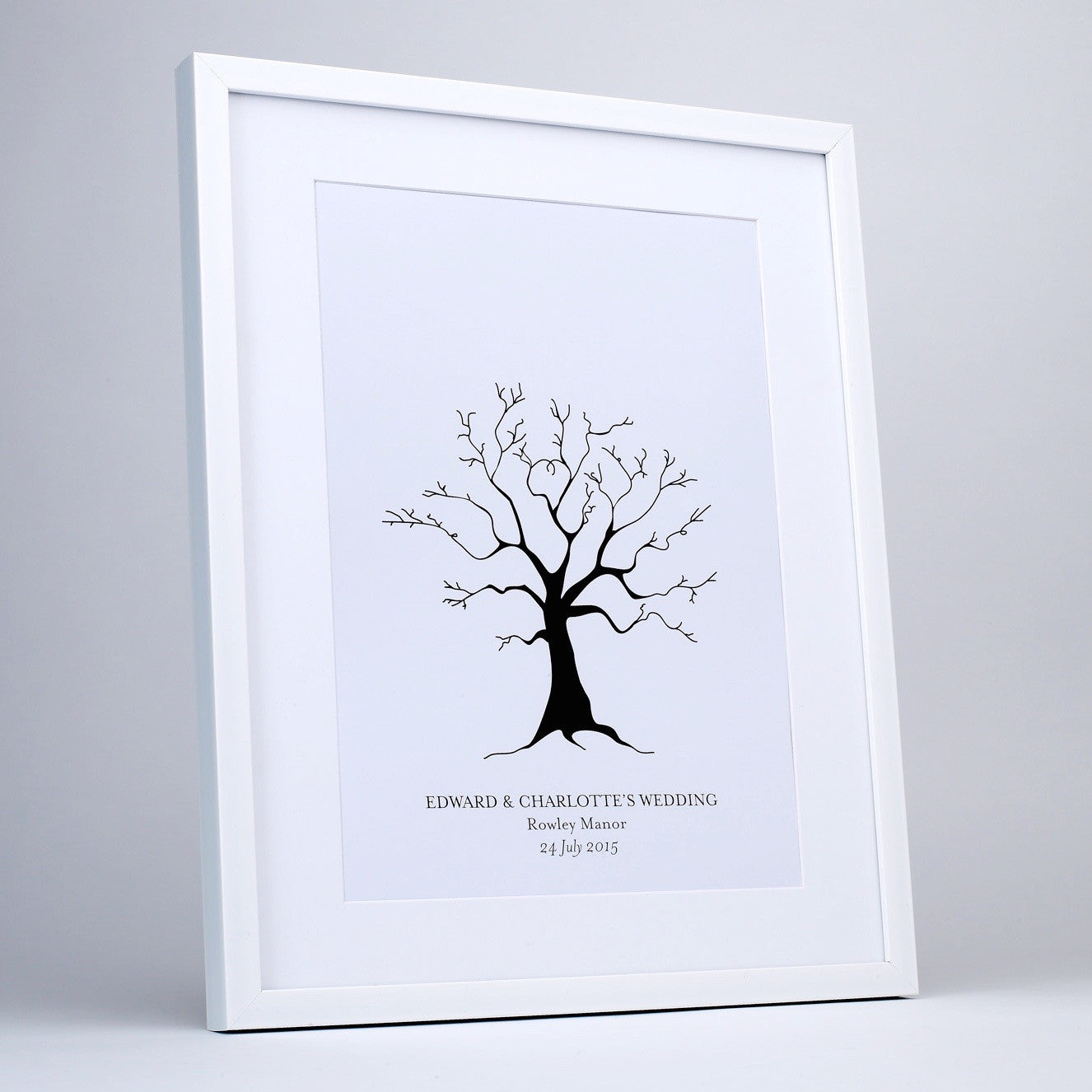 Personalised Fingerprint Tree, Curly Branches