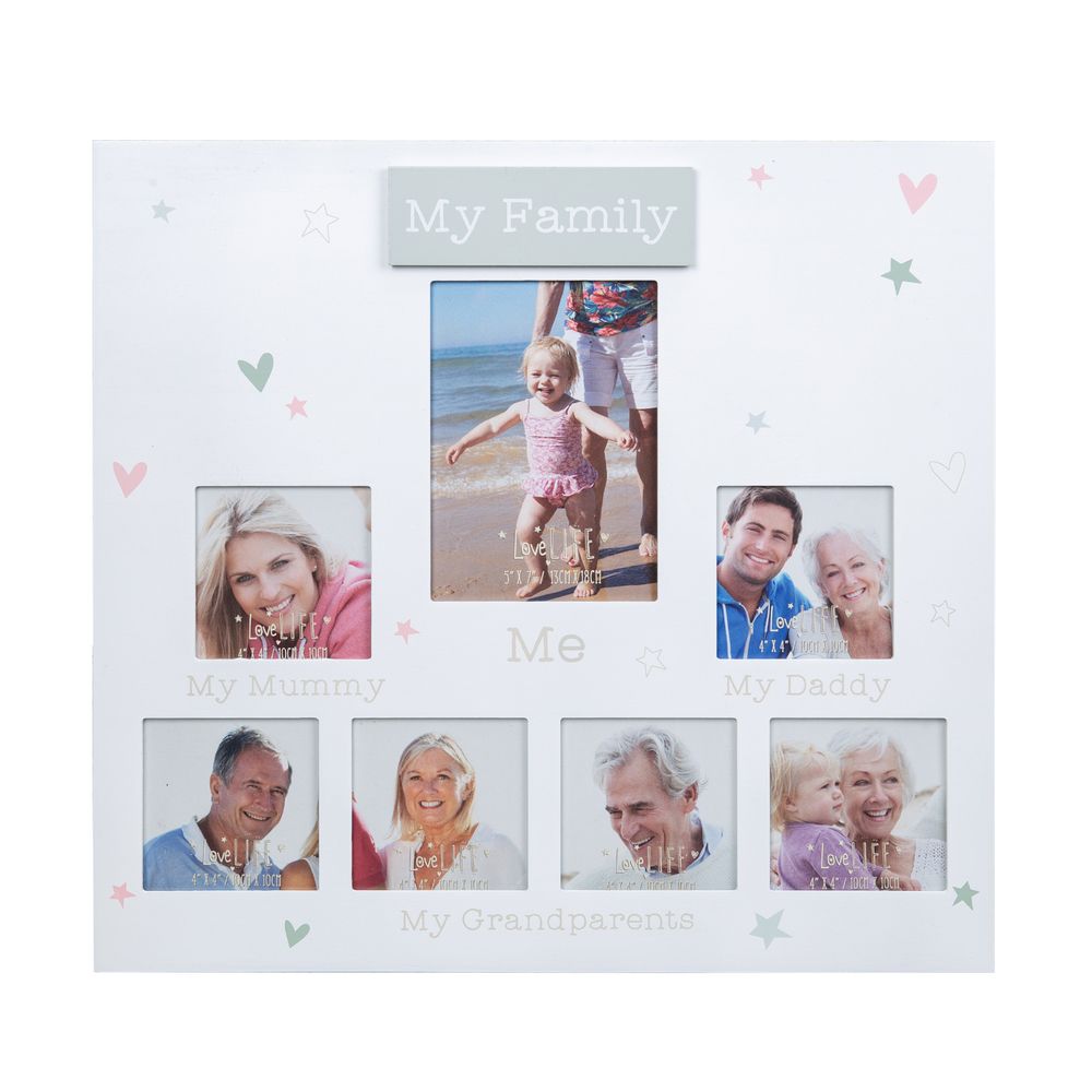 Love Life Muti Aperture Photo Frame - My Family