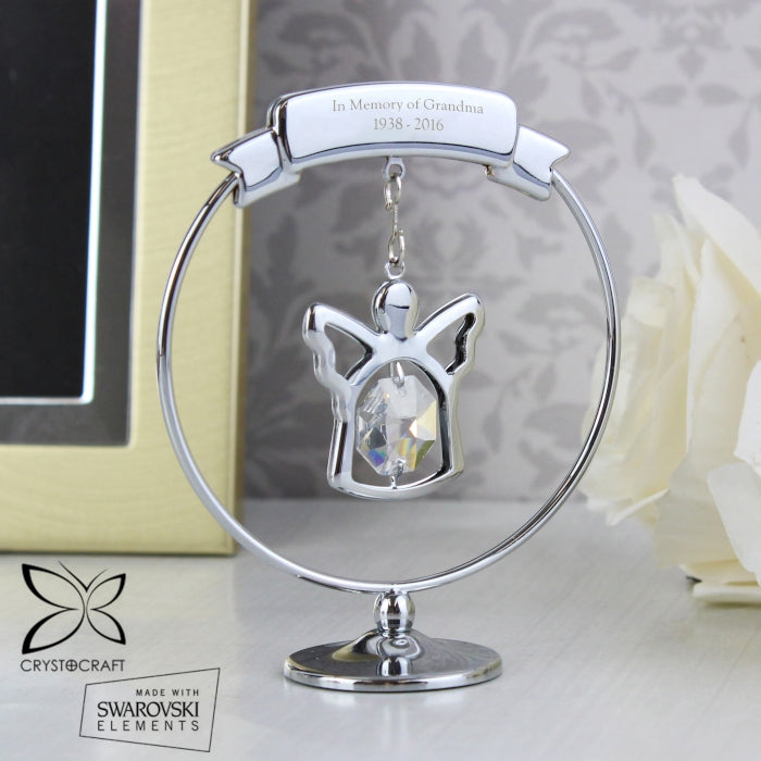 Personalised Crystocraft Angel Ornament - Crystals From SWAROVSKI®