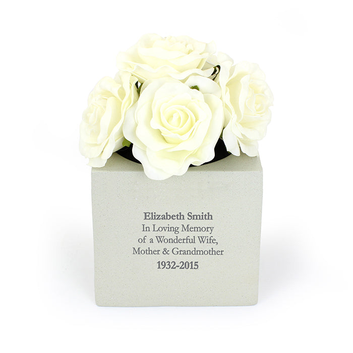 Personalised Graveside Memorial Vase