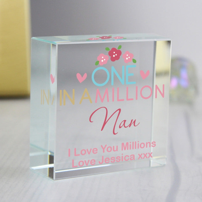 Personalised 'One in a Million' Crystal Token