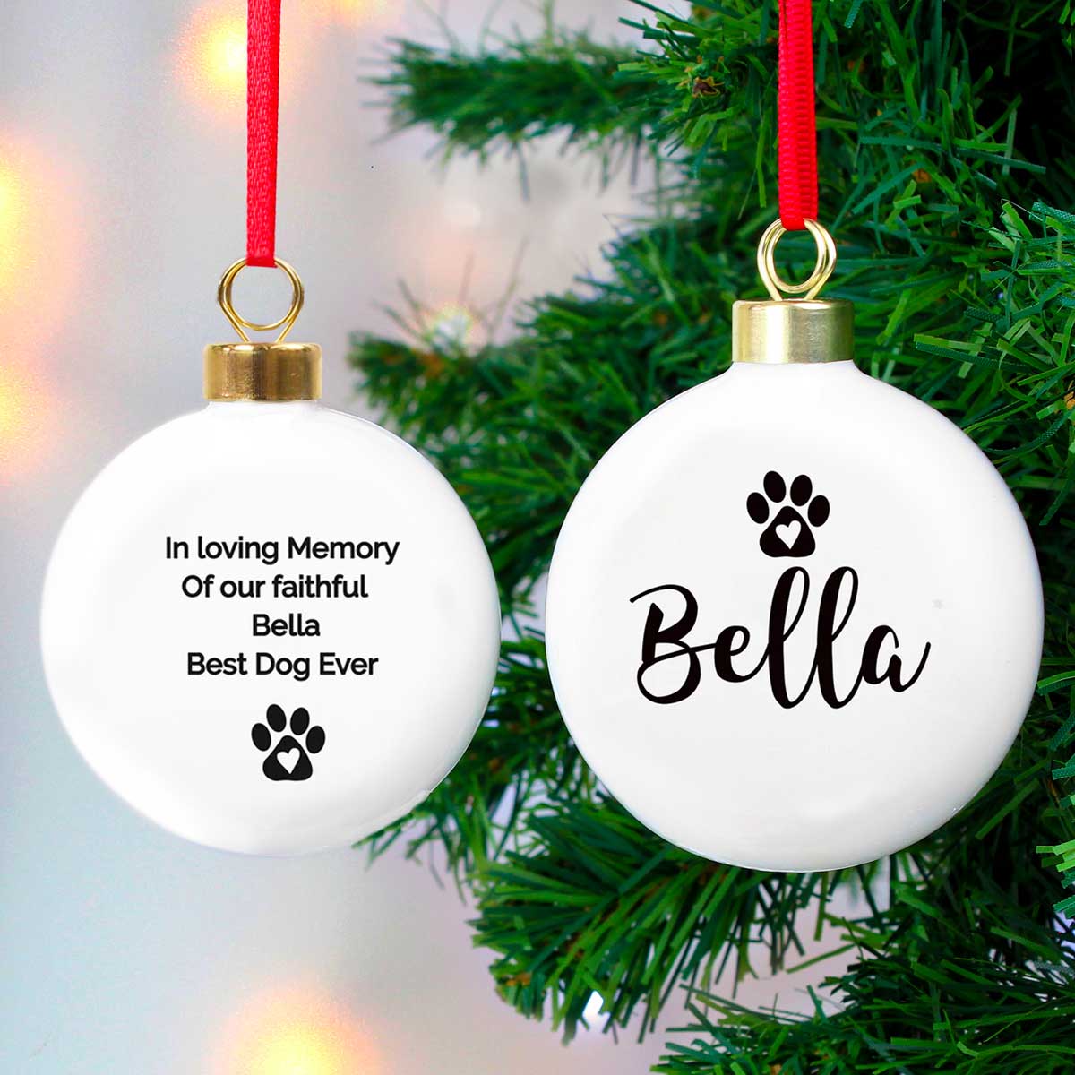 Personalised Pet Ceramic Bauble