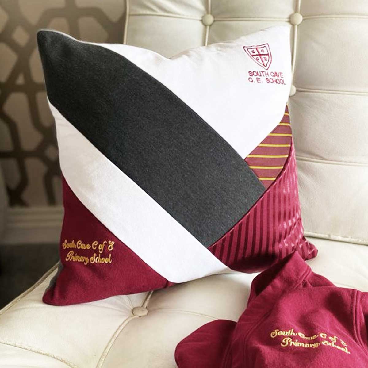 School Uniform Keepsake Memory Cushion