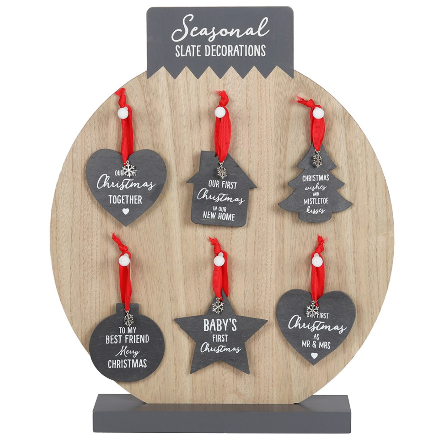 Seasonal Slate Hanging Decorations