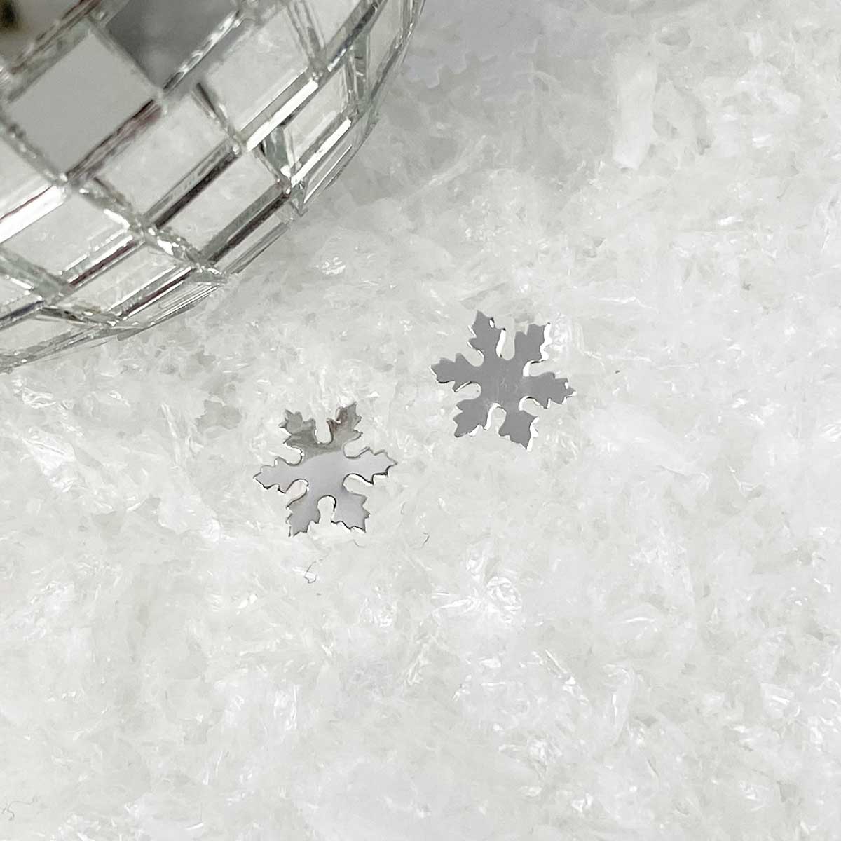 Sterling Silver Snowflake Earrings