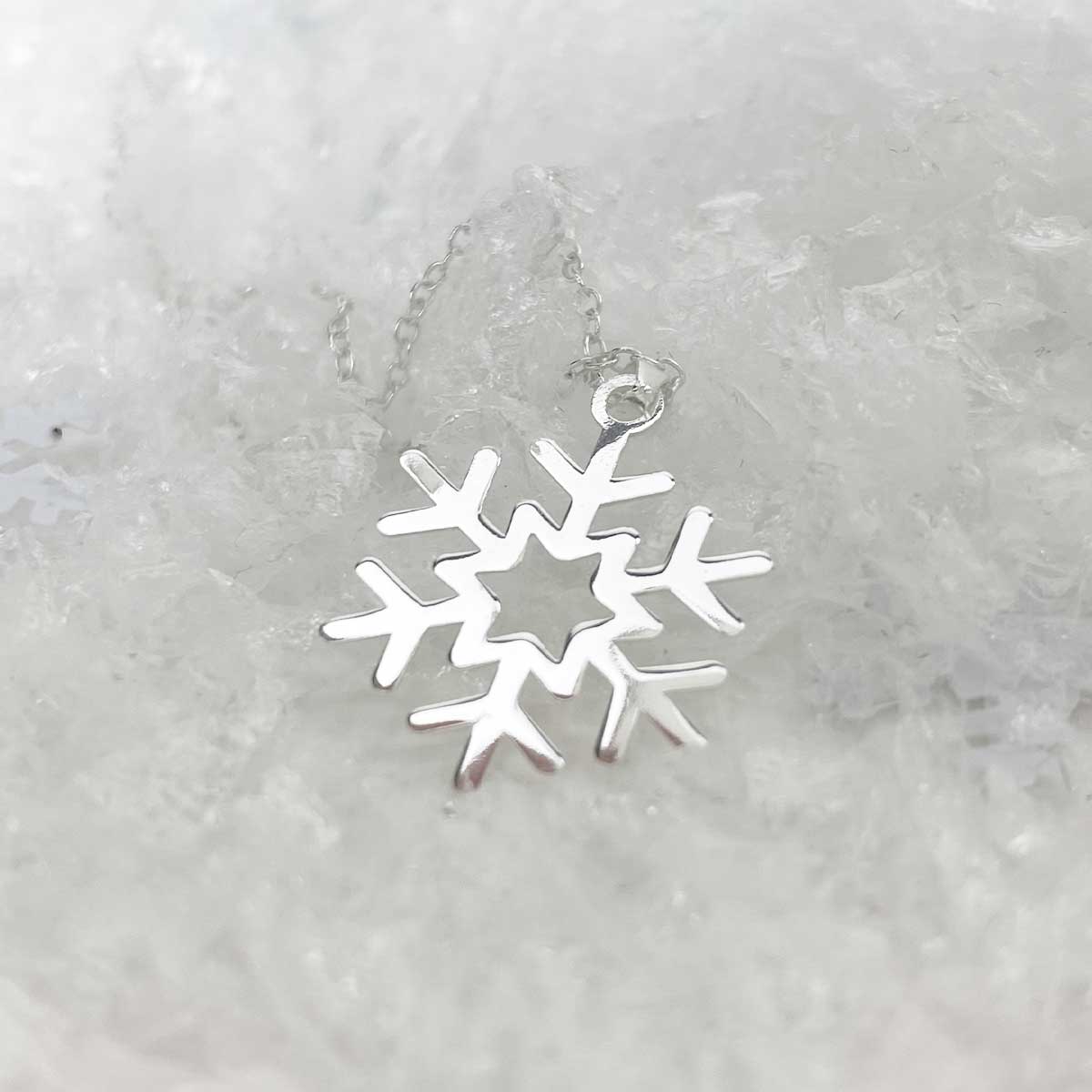 Sterling Silver Snowflake Necklace