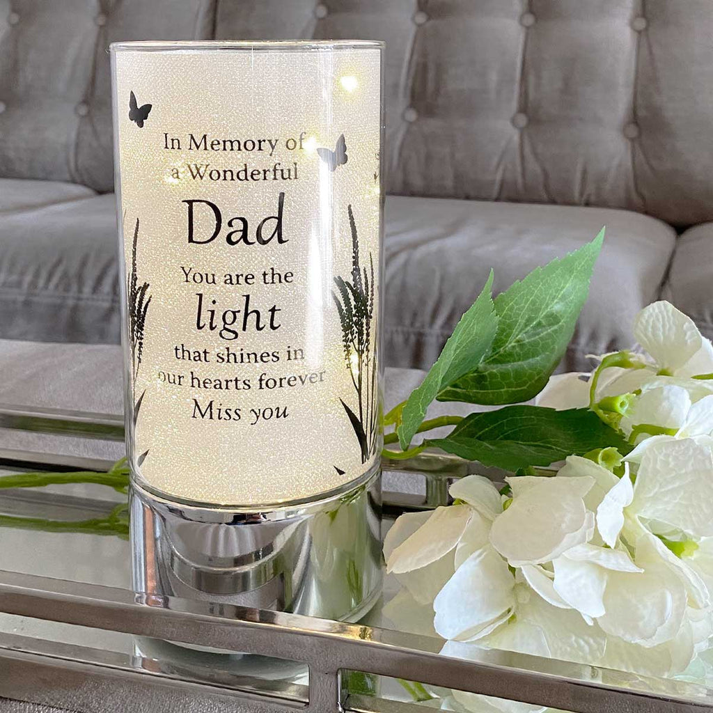 Memorial LED Tube Light - Various Names and Verses