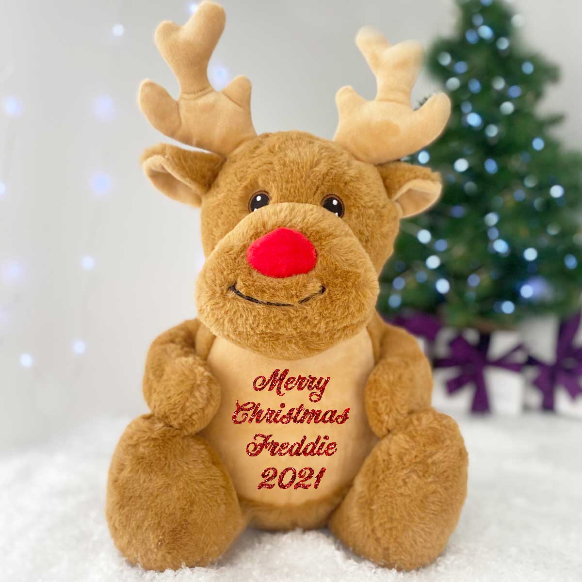 Personalised Reindeer Soft Toy