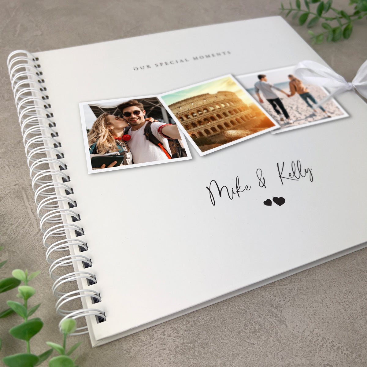 Personalised Couples Photo Keepsake Memory Scrapbook