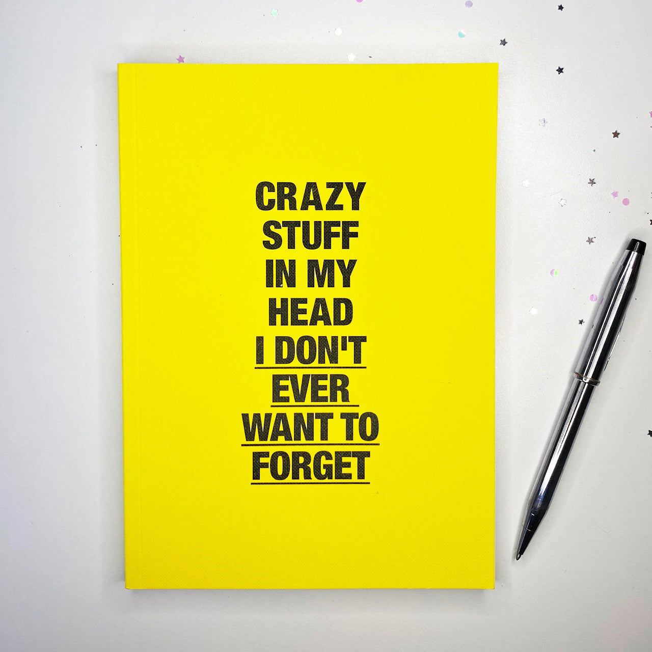 'Crazy stuff in my head I don't ever want to forget' Journal