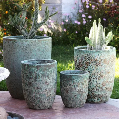 Tall Milano Cone Planters – Set of 4