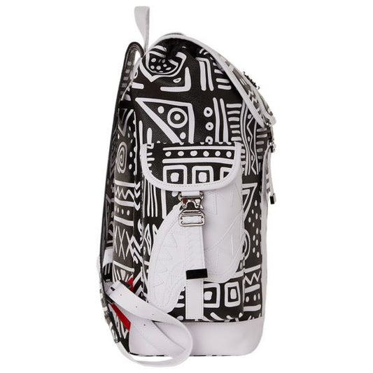 Sprayground Couture Bear White & Grey Backpack