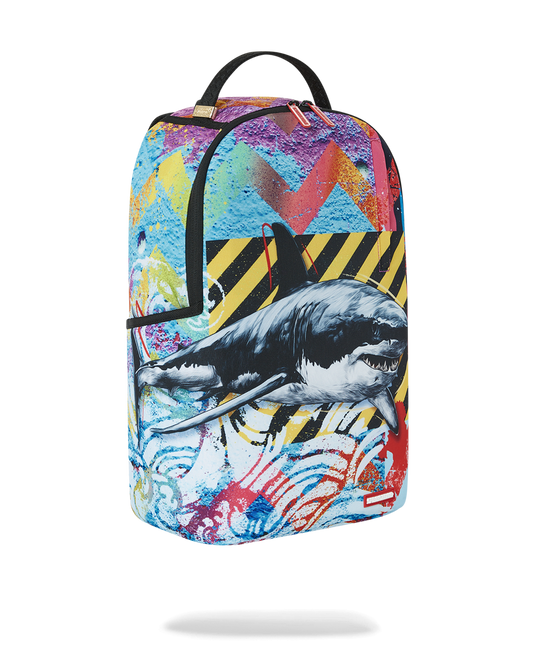 Sprayground Backpack DBD WAS HERE WEIRD SHARK BP BACKPACK Brown