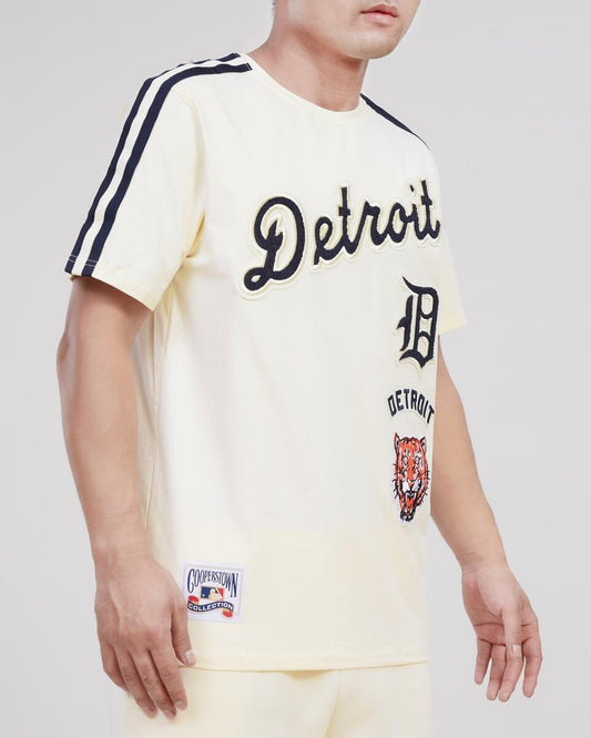 DETROIT TIGERS RETRO CLASSIC RIB SATIN JACKET (MIDNIGHT NAVY