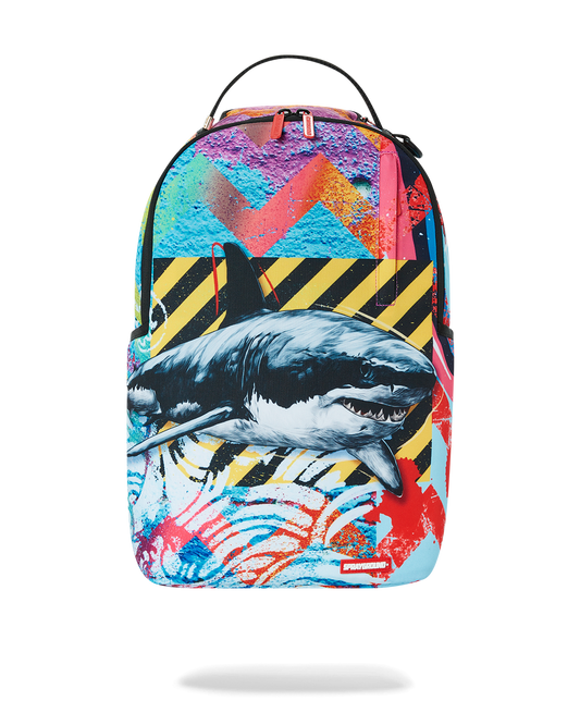 Sprayground Unisex Tagged Up Sharks In Paris DLXSV Backpack