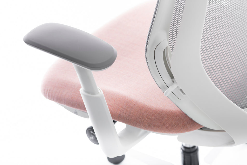 Ergonomic chair in pink color