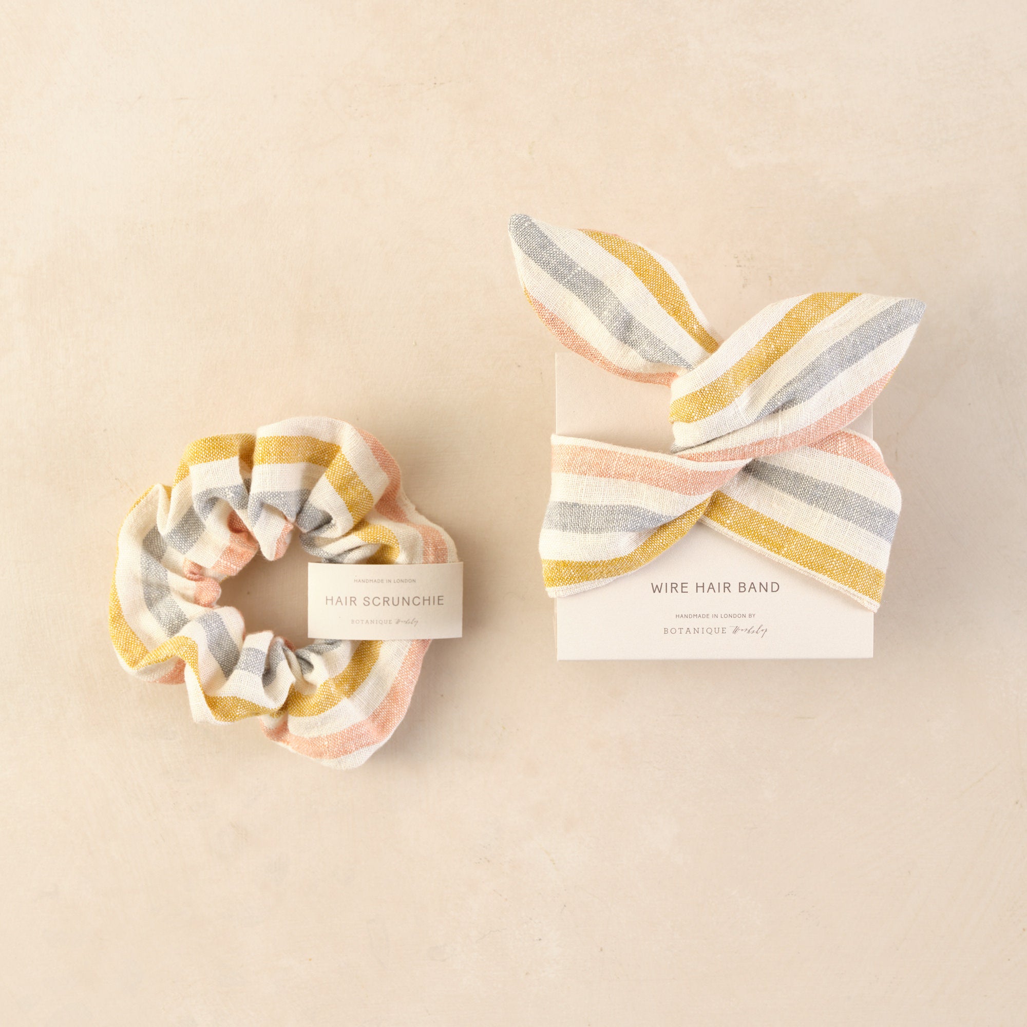 Classic Linen Hair Scrunchie – The Kind Curator Co.