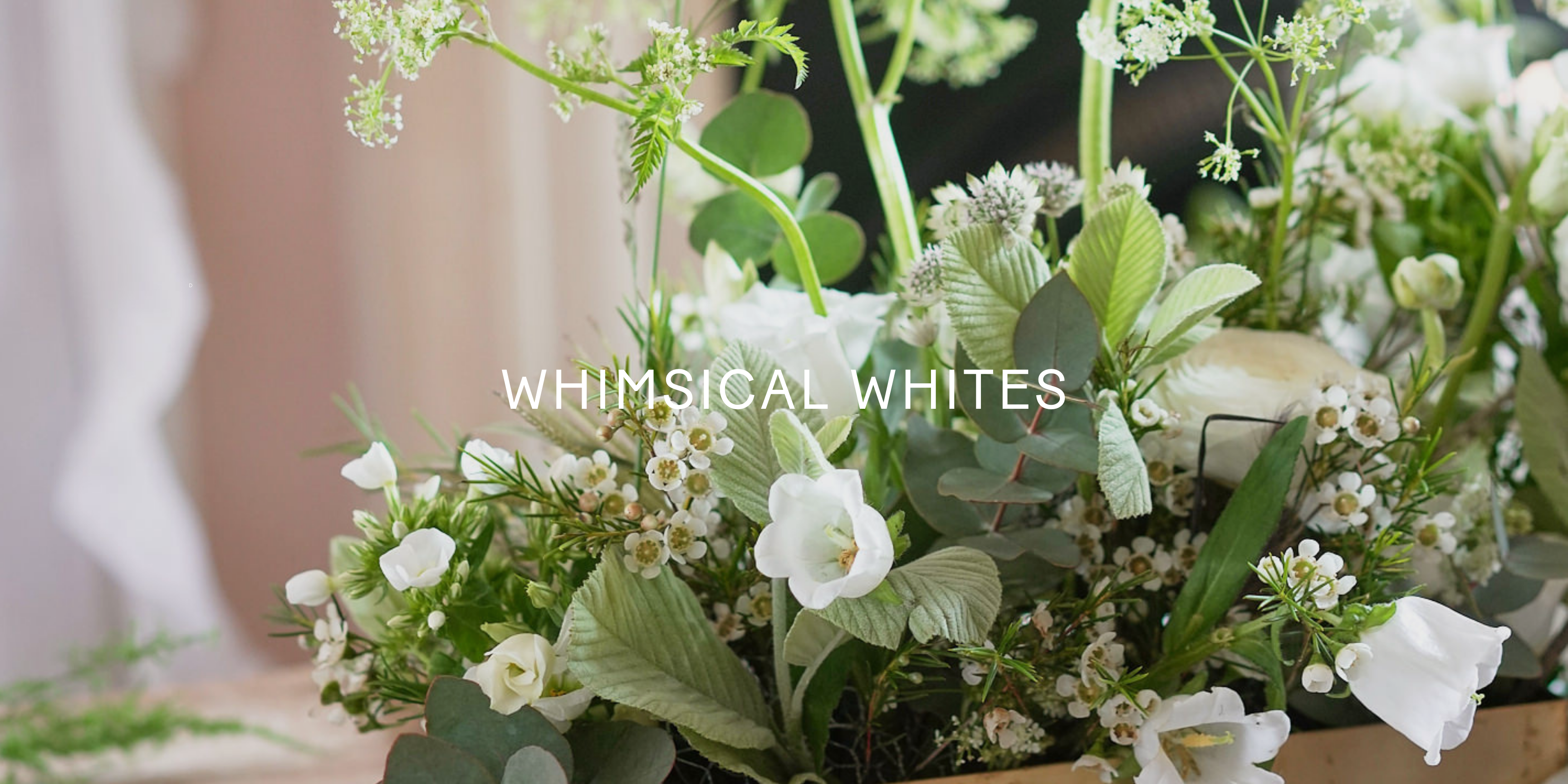 whimsical whites wedding flowers London