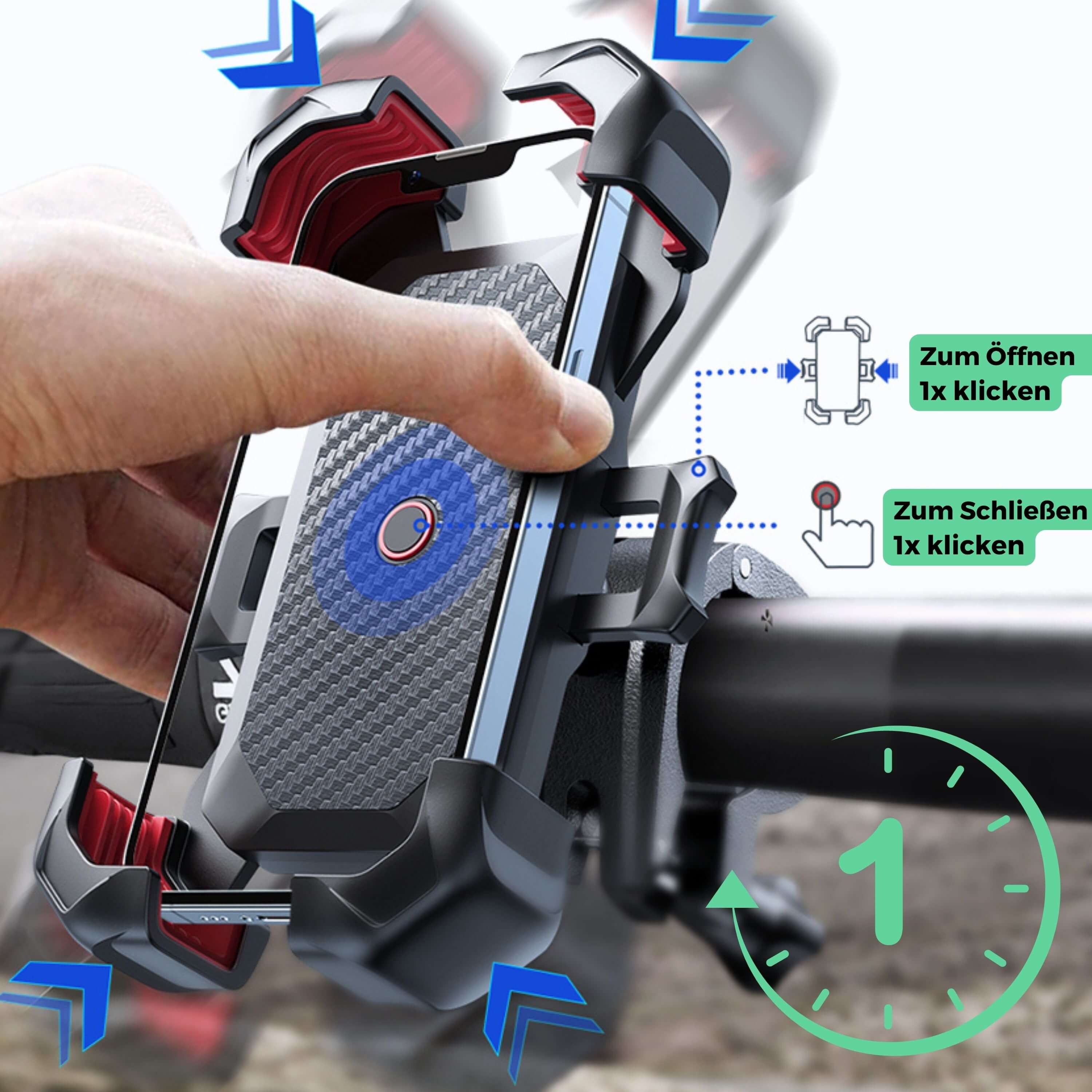 Fahrradhalterung mit System - 1 Halter inkl. AB360 (Weiß)