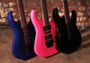 Cort X250 Locking Tremolo HSH Guitar EMGs Kona Blue / Teardrop Pink / Black
