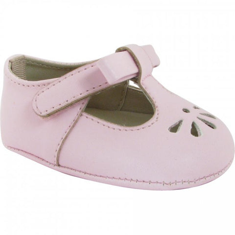 pink newborn shoes