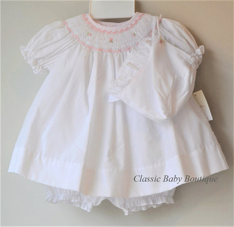 newborn white dress