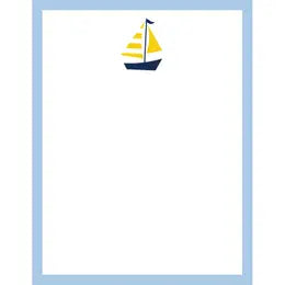 Yellow Sailboat Notepad - b invited