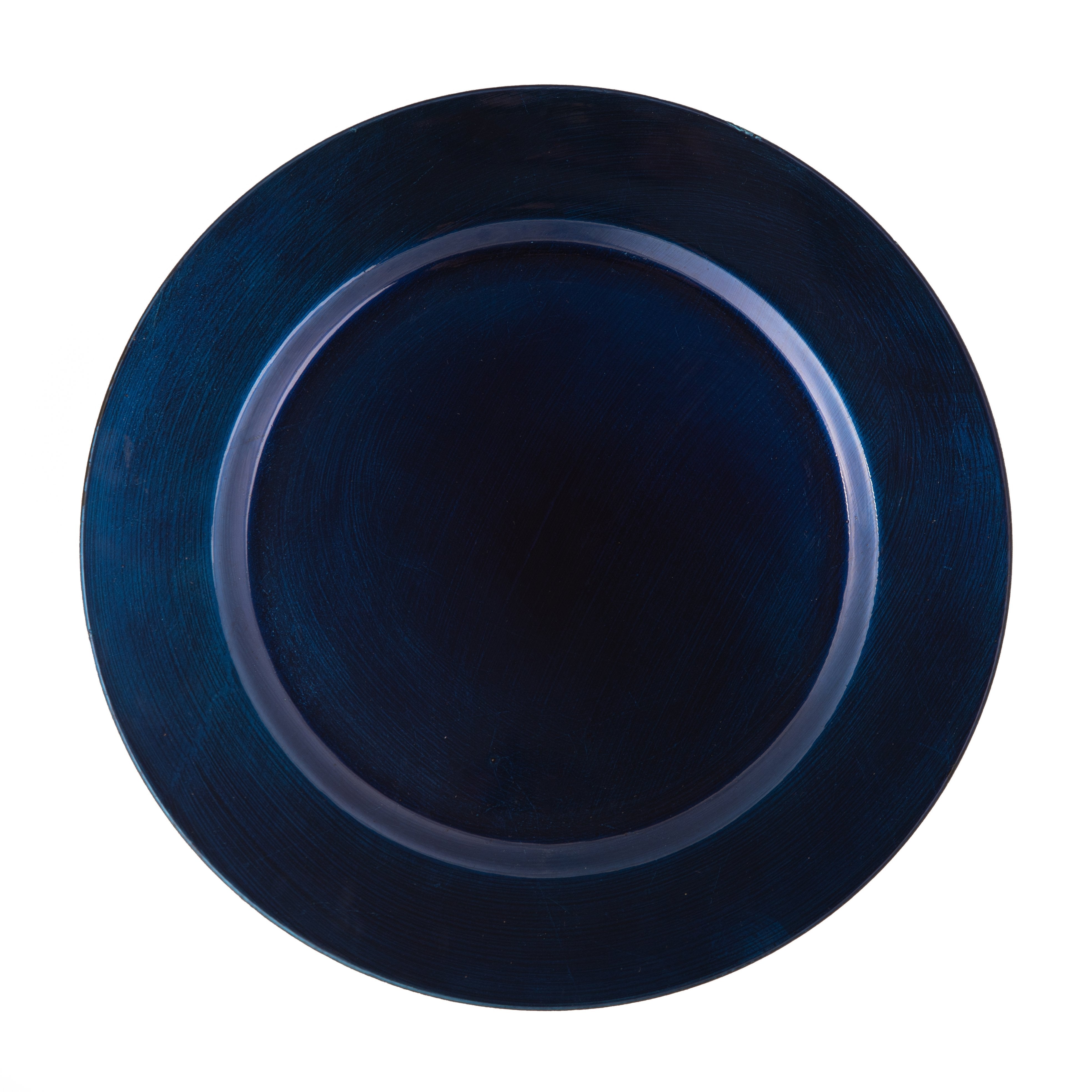 Richland Plain Charger Plate 13" Royal Blue Set of 12