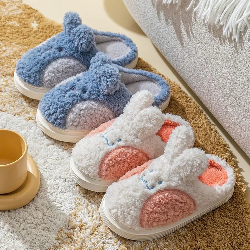 Bunny Hop Bliss Cotton Slippers