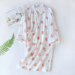 Summer Harvest Cotton Robe - Stylicious